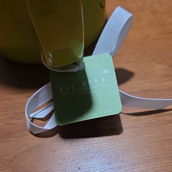 Rae Dunn Lime Green Mug with Ribbon - Picture 2 of 5